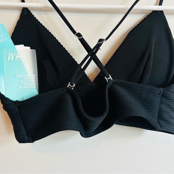 ★ NWT H&M Ribbed Bikini Set - Black ★ - Picture 16 of 17